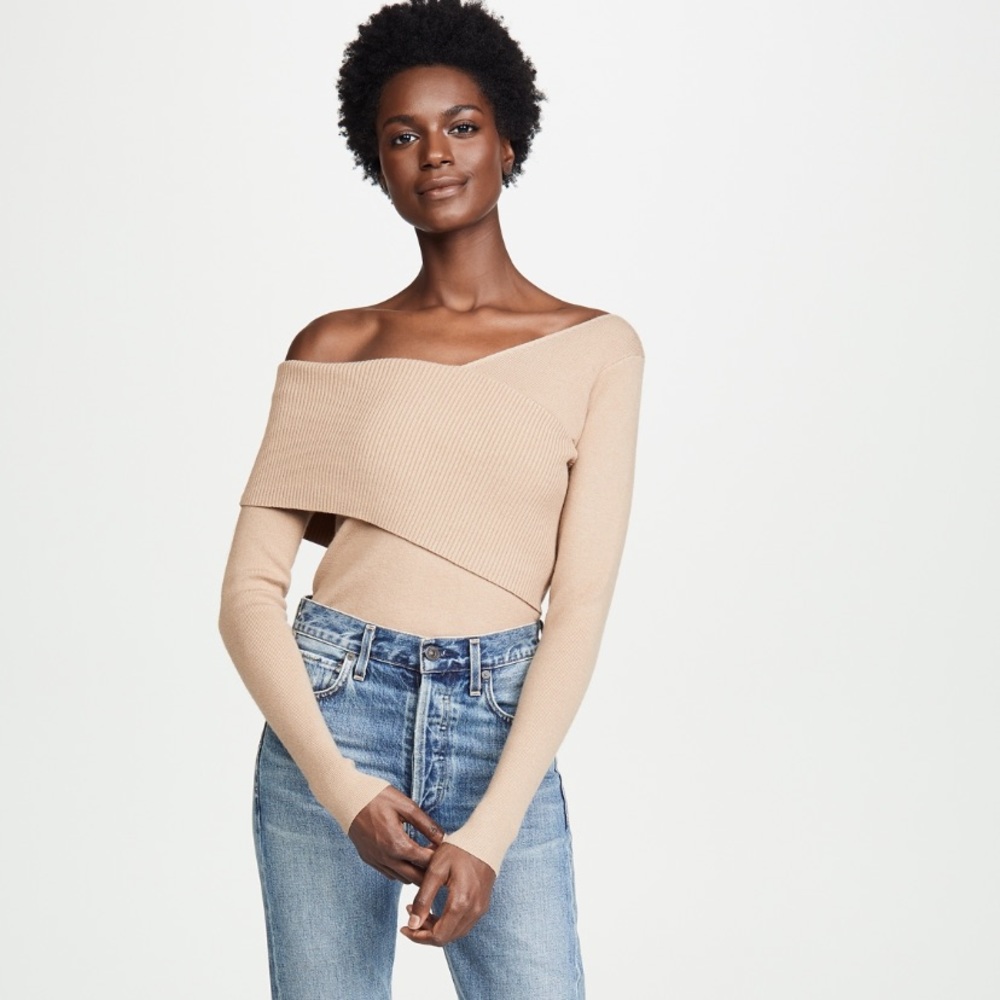 Line & Dot off the shoulder sweater